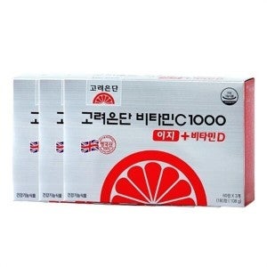 고려은단 고려은단 비타민C 1000 이지+비타민D 180정 3개