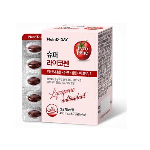 <b>뉴트리</b>디데이 슈퍼 라이코펜 400mg x 60캡슐