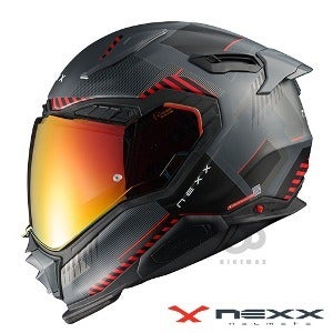 넥스헬멧X. WST 3FLUENCE- grey/red -