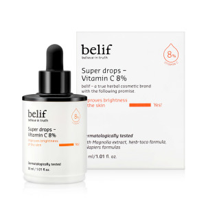 빌리프 빌리프 슈퍼<b>드랍스</b> <b>비타민C</b> 8퍼센트 30ml 미백 앰플