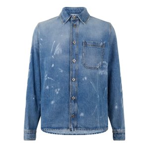 오프화이트 셔츠 자켓 Diagonal Shirt Jacket 320926 Vintage Bl