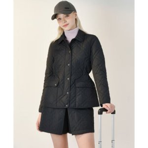 [닥스 골프 여성] 닥스골프 24FW PREMIUM 퀼티드 하프점퍼 DNJU4D712BK
