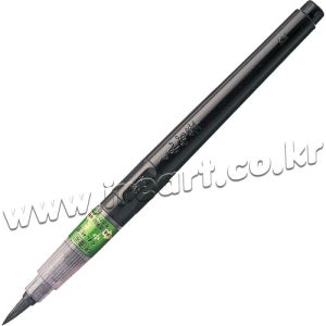 8800 지그 쿠레타케 후데 검정색 CHU-BUTO 붓펜 25호 (대필) 낱개 - ZIG-DK150-25B