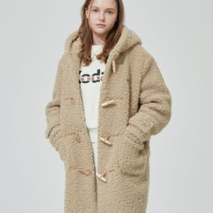 [코닥] 브라우니 더플 롱 플리스 자켓 BEIGE K4322LFJ95BEI