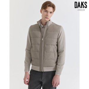 닥스 남성 24FW IMPORTED FABRIC 니트배색 경량 구스 다운 점퍼 DMJU4DN15G1