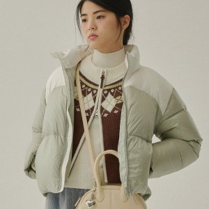 RDS 우먼 씨빅 숏 푸퍼 Sage Green
