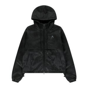 [아캄] Leather Puffer Jacket (Black) AK24OT24BK
