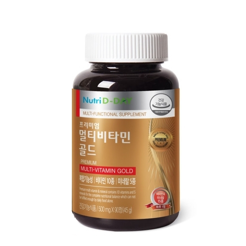 뉴트리디데이 프리미엄 멀티<b>비타민</b> 골드 500mg x 90정