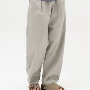 [토피] 코튼 턱 와이드 밴딩 팬츠 (GREIGE) T2S-CTWBPT81