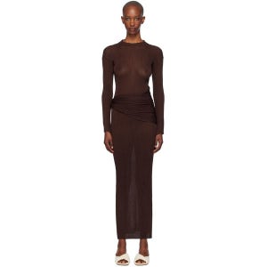 아야 뮤즈 원피스 드레스 AMFW2416 CHOCOLATE 여성 242188F055019