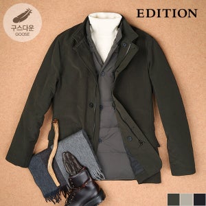 [에디션] 탈부착 구스다운 캐주얼 패딩점퍼 (NEC4KP1601)