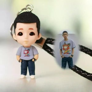 굿즈제작 키링 인물 피규어 제작 커플 기념일 주문제작 사진 diy 수제 키 체인 만화 인형