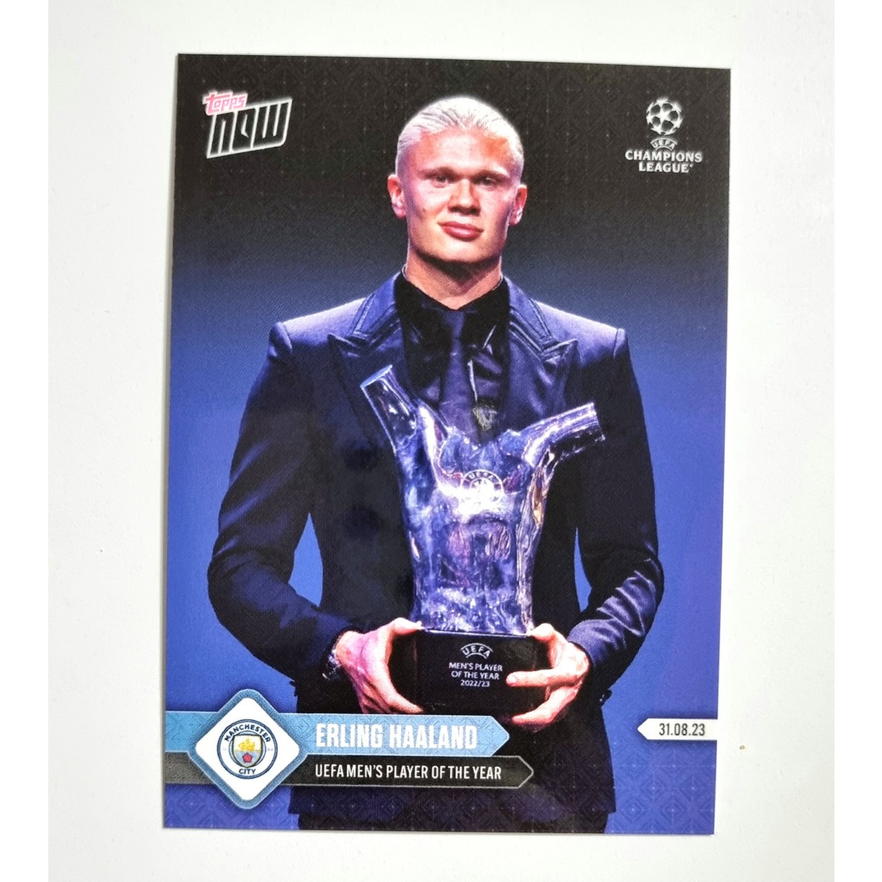 엘링 홀란드 2023 TOPPS NOW Erling Haaland UCL UEFA Men’s Player of the Year 축구 카드