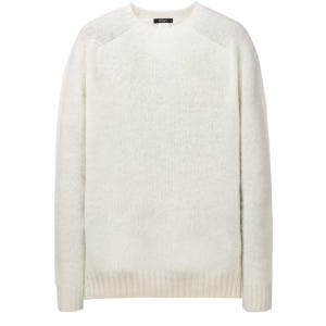 [알레그리] 화이트《Brushed Wool》크루넥 맨투맨 ARSW4D300WT