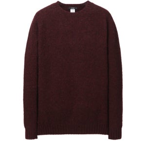 [알레그리] 다크 와인《Brushed Wool》크루넥 맨투맨 ARSW4D300D3