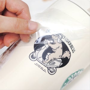 UV DTF 방수스티커 네임 판촉물 로고 선물각인, 비비드레인