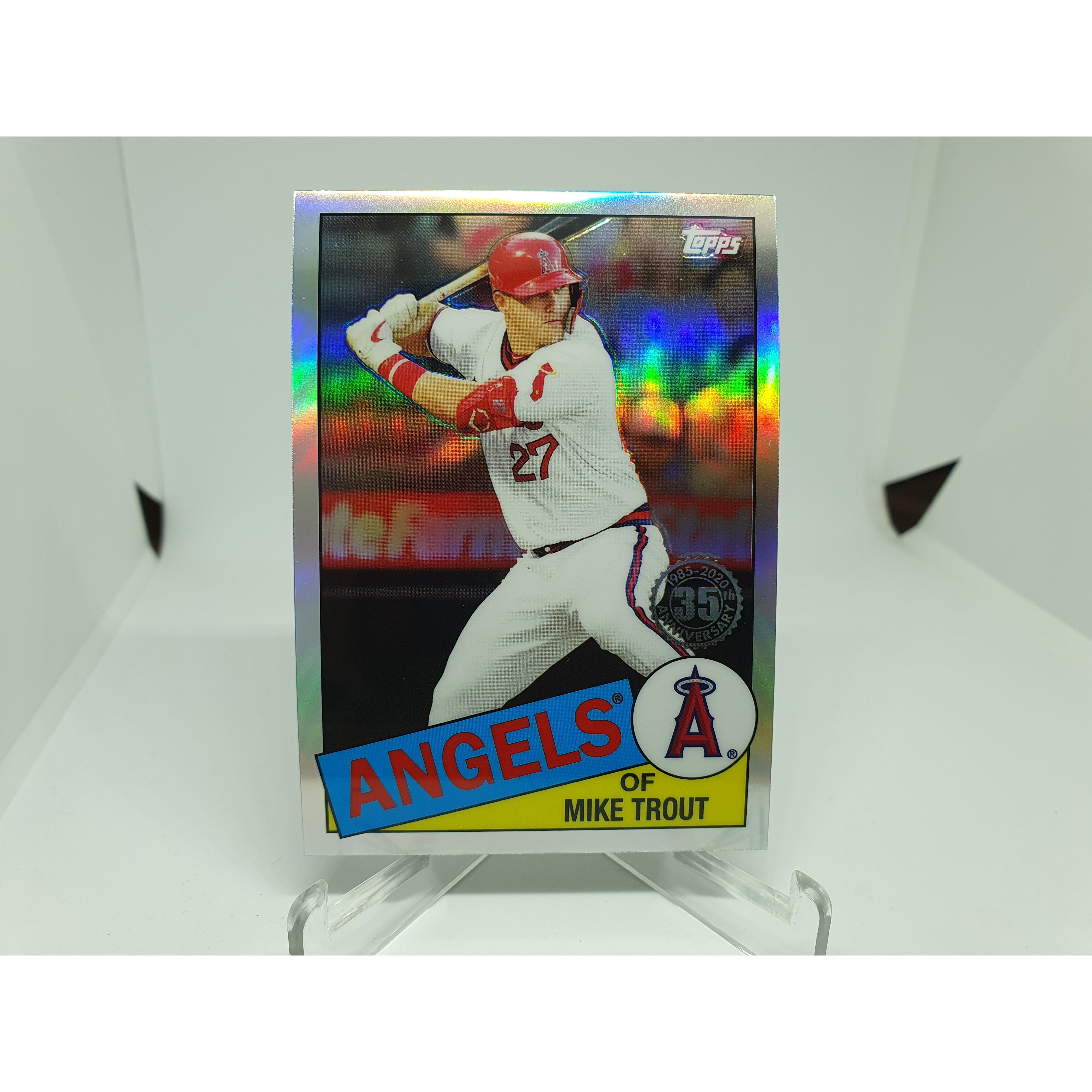 마이크 트라웃 Mike Trout 2020 Topps Chrome #85TC-1 Refractor 야구카드 MLB카드 LA 에인절스  1개
