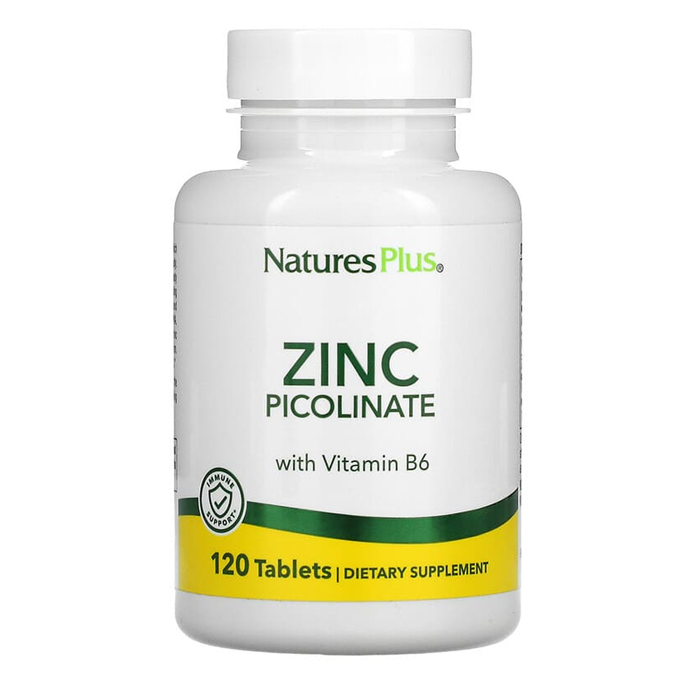 <b>네이처스플러스</b> 아연 피콜리네이트 위드 B 6 하이 포텐시 글루텐 프리 타블렛  120정  1개