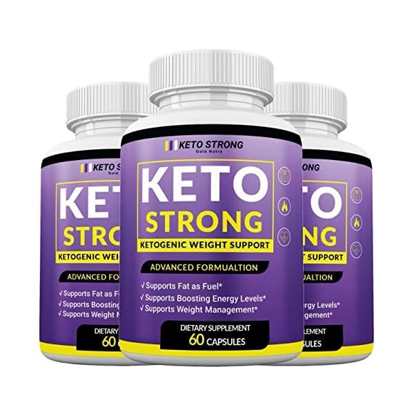 Gold Nutra (3 Pack) Keto <b>Strong</b> Diet Pills New 2022 Formula 3 Month Supply  3개  60정