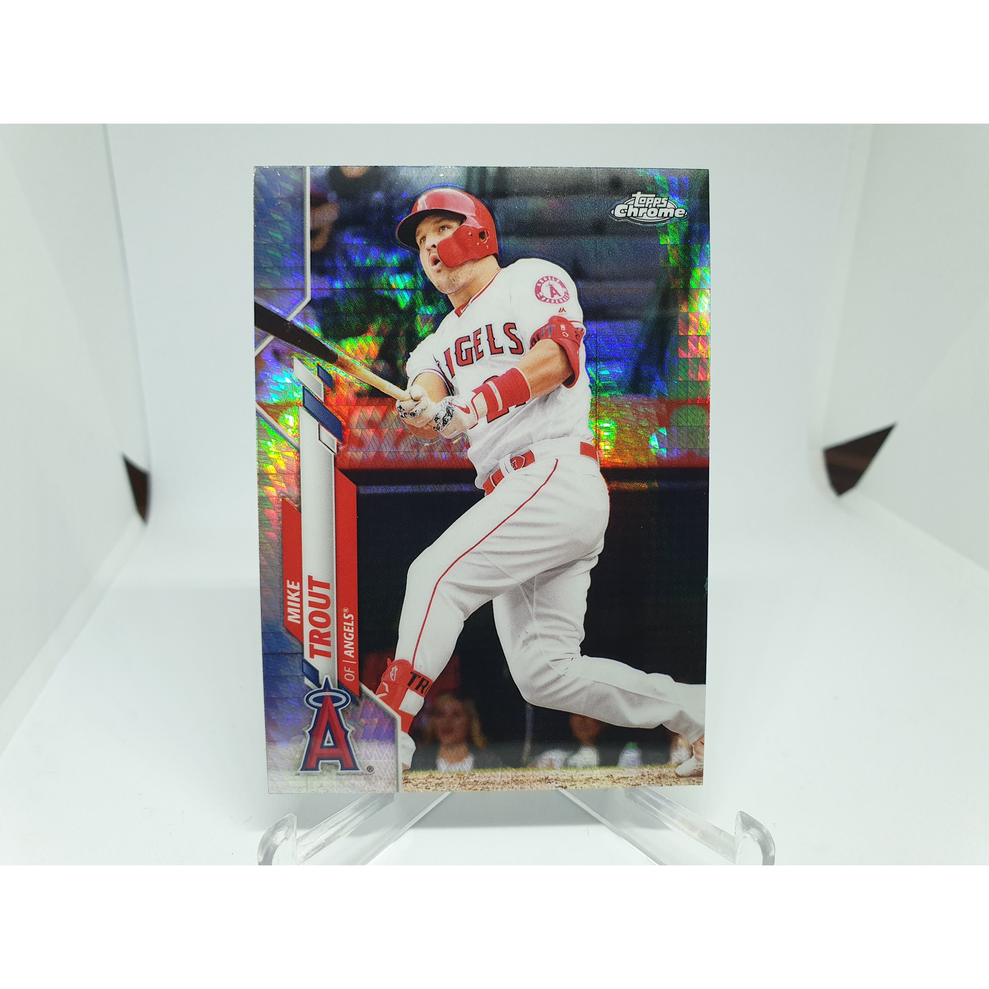 마이크 트라웃 Mike Trout 2022 Topps Chrome Prism Refractor 야구카드 MLB카드 LA 에인절스  1개