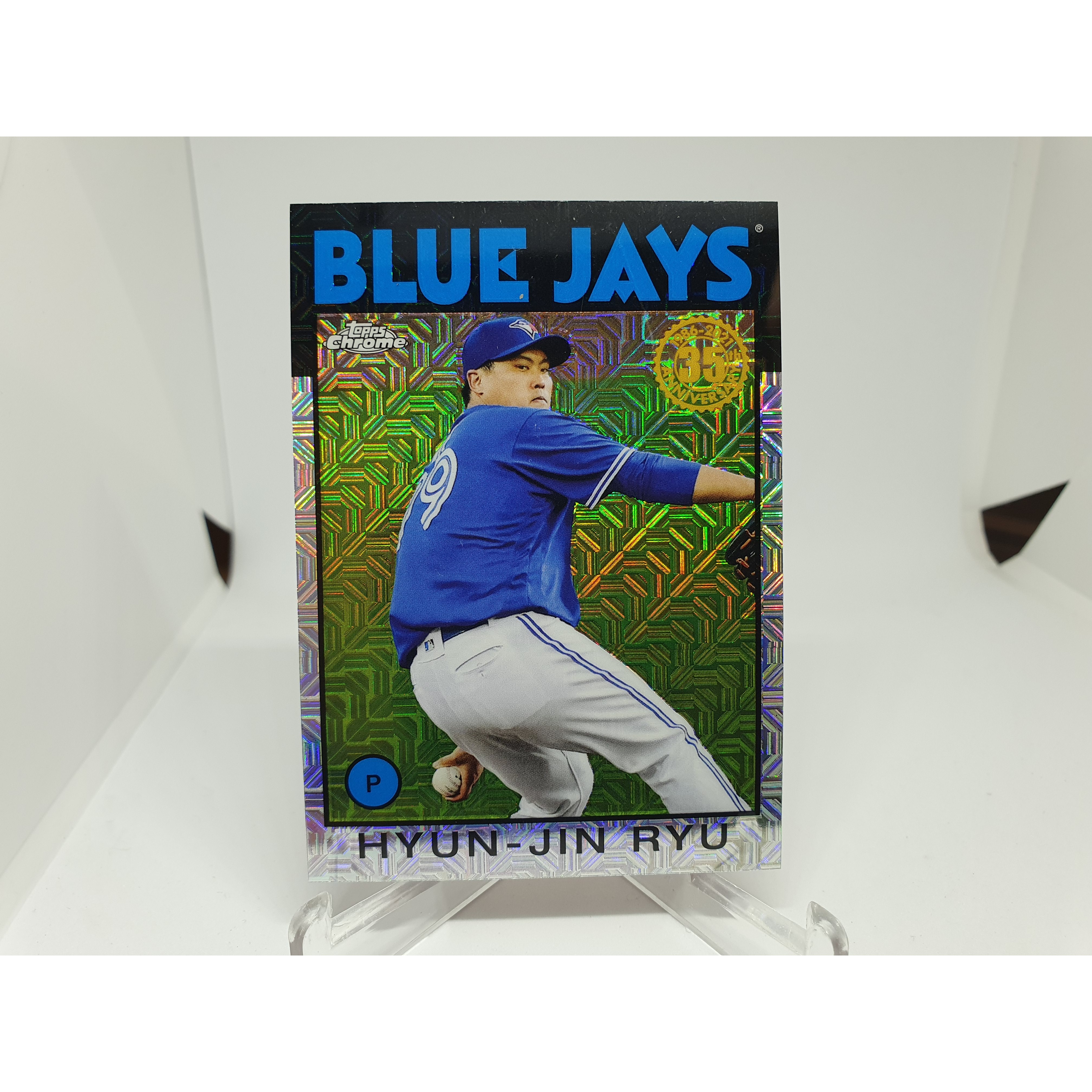 류현진 야구카드 2021 TOPPS Chrome Update silver pack Refractor MLB카드 토론토 블루제이스  1개