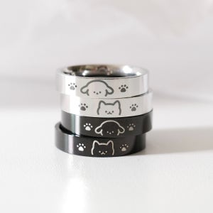 ❤️유기견 후원❤️ 발자국 후원 반지 학생 커플링 우정, 베러프레젠트