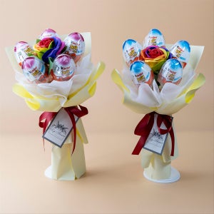 킨더조이 무지개 장미 꽃다발 발표회 재롱잔치 졸업식, 탑플라워