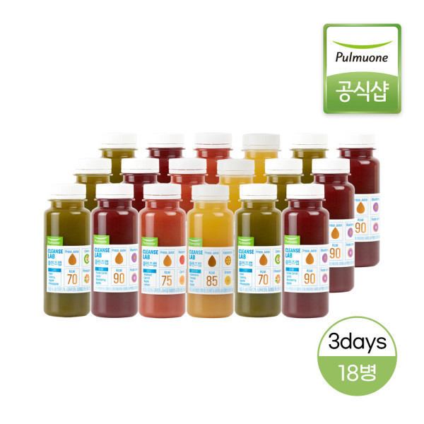<b>풀무원</b> <b>풀무원</b> <b>클렌즈</b>주스 3days 퀵 프로그램 190mlx18병