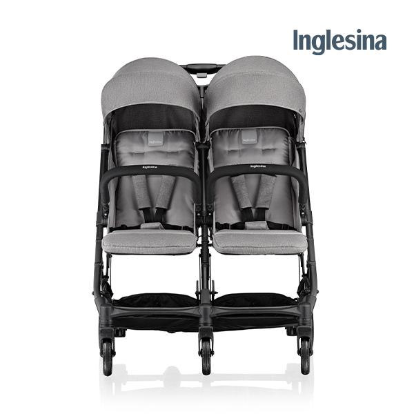 [잉글레시나] NEW 트윈스케치 절충형 쌍둥이 유모차 사틴 그레이