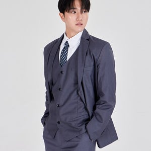 [대여] 데일리 남자 세미 그레이 정장 셋업 세트(자켓+조끼+바지) 경성의상 교복 학생복