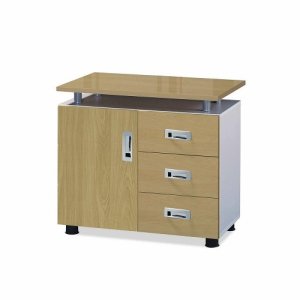 pt efd g510 라이트월넛 사이드서랍장 투명유리