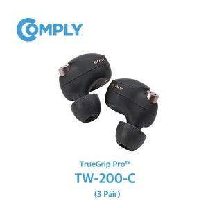 COMPLY 컴플라이 폼팁 TrueGrip Pro™ 트루그립 프로 이어팁 TW-200-C (소니 WF-1000XM4 호환 / 3 pair) - 공식 수입사 정품