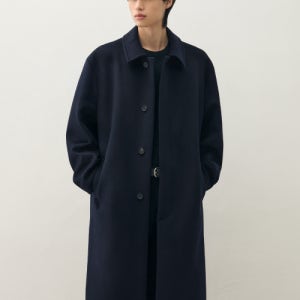 [드로우핏] 프리미어 퓨어 캐시미어 발마칸 코트 [D.NAVY] DFCT1404DNY