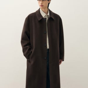 [드로우핏] 프리미어 퓨어 캐시미어 발마칸 코트 [CHESTNUT BROWN] DFCT1404CBR