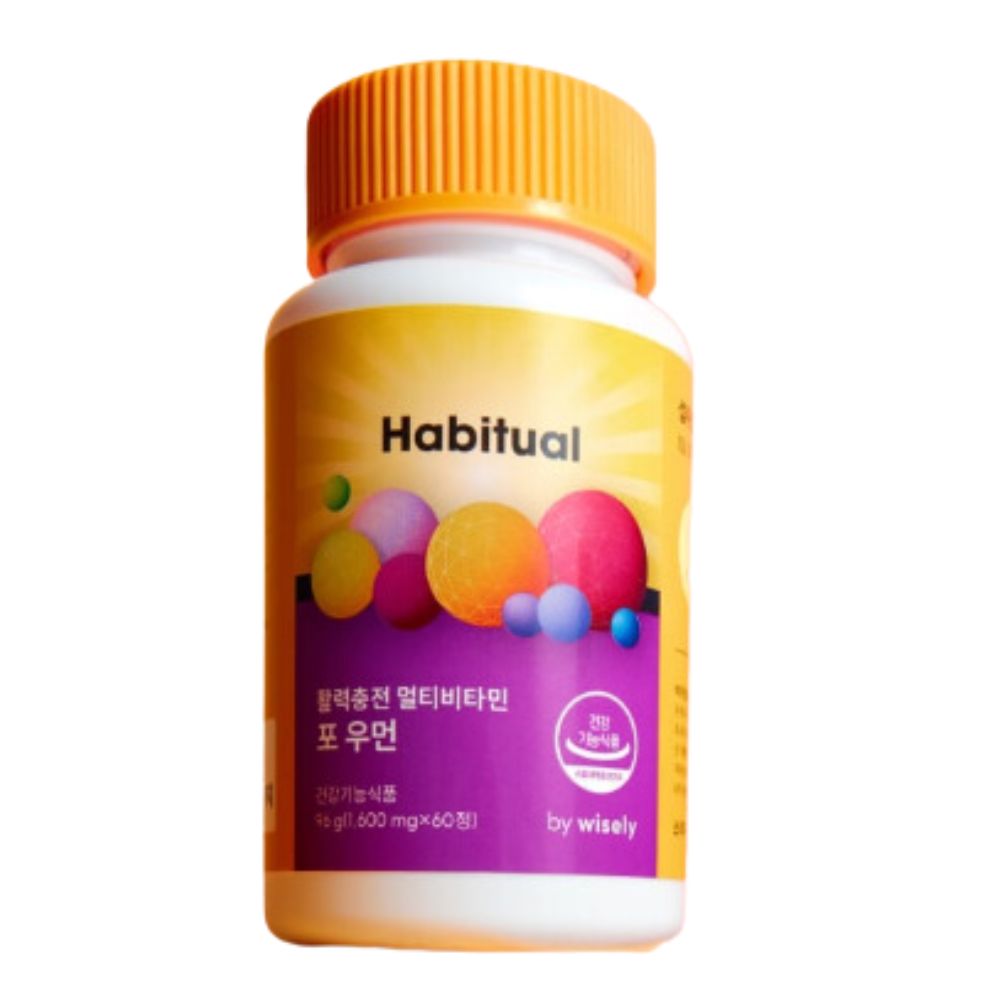 활력충전 멀티비타민 포우먼 6O정 2개월분 20종 비타민 미네 엽산 마그네슘 칼슘 항산화 눈건강 면역력