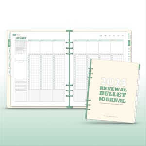 굿노트 2025 리뉴얼 불렛저널 타임형 (4종 택1), 홍지다이어리