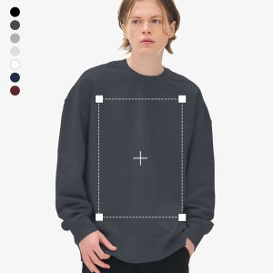 마플 비캔버스 데일리 오버핏 맨투맨  1장부터 주문제작 커스텀 단체 굿즈 판촉물 기념품