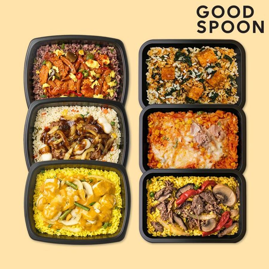[미스터네이처]굿스푼 점보+덮밥 도시락 6종 6팩 양많은 볶음밥 식단 식사대용 간편식 한끼