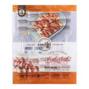 쿠즈락 쿠즈락 소떡소떡 1.3kg(130gx10개) 떡꼬치
