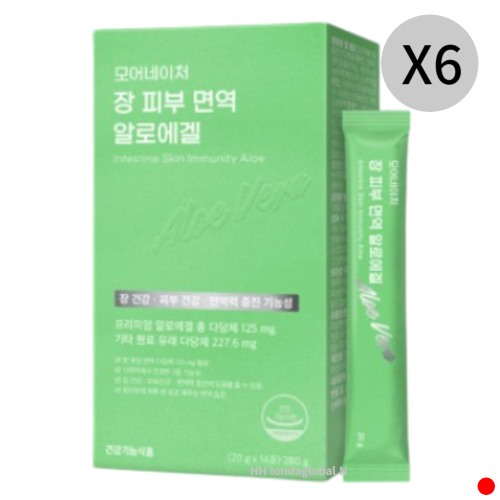 모어네이처 장 피부 <b>면역</b> 알로에겔 이뮨 젤리 14포 X6