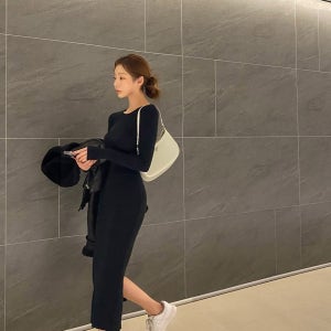 [무료배송/메빈단독]피언 니트 롱 원피스