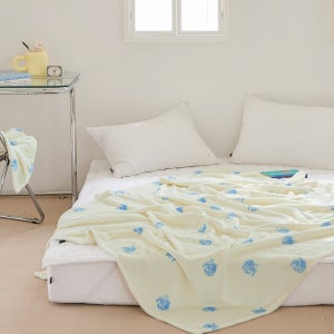 코티니 크림 극세사 밍크담요 이불(특대형/150x200)