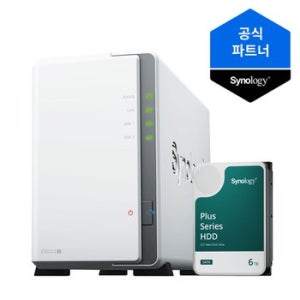시놀로지 나스 DS223j NAS 1베이 6TB(6TBx1) HAT3300-6T