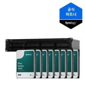 시놀로지 나스 RS1221RP+ 48TB(6TBx8) 8베이 HAT3300-6T 포함