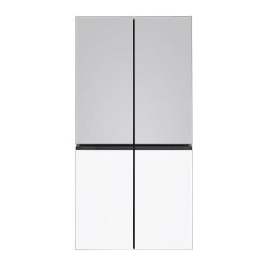 LG전자 비바 LG전자 4도어 870L 크림 그레이+크림 화이트 T875MRH111 전국무료배송