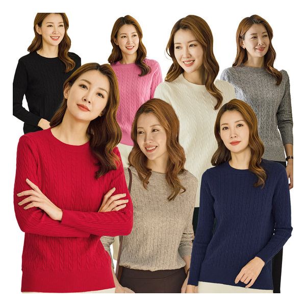 イブババ女性プレッツェル ニット セーター