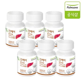 간케어 6병 밀크씨슬 <b>간건강</b> 실리마