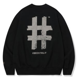 [빈트릴] 스탬프 해시태그 맨투맨(블랙) BA243RM001BK/BA251RM007BK