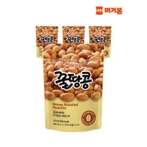 머거본 하프클럽/머거본견과류 간식/안주 사이즈업 꿀땅콩 300g x 4봉