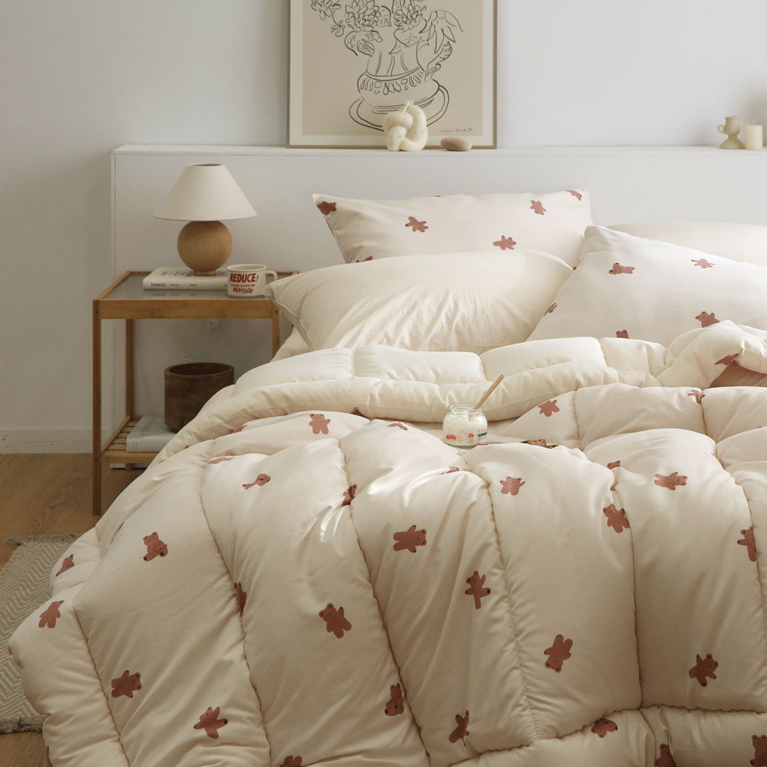 <b>플로라</b> 코지베어 먼지없는 세미마이크로 차렵이불 SS